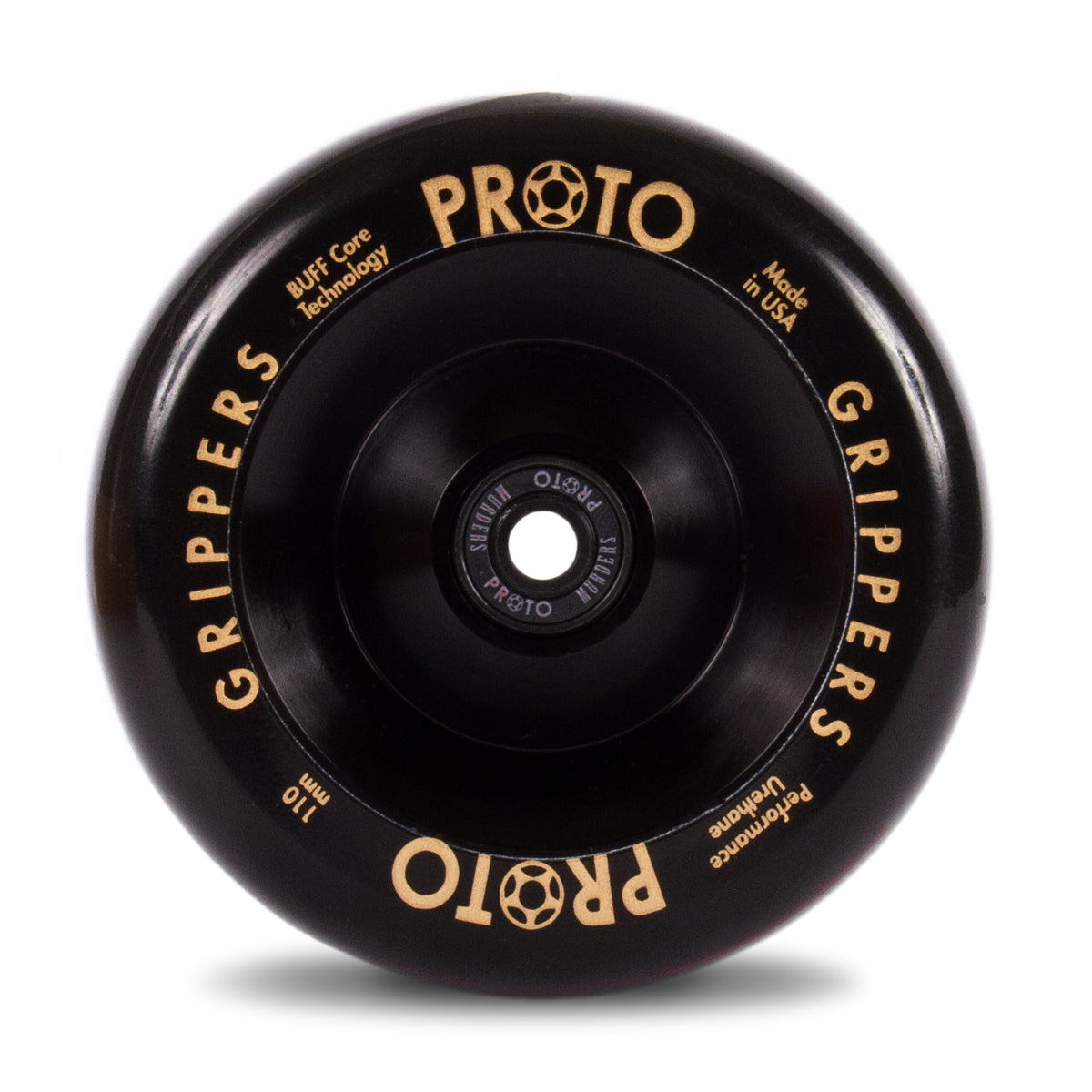 Proto, Proto Wheels Classic Full Core Grippers 110mm - Black (Pair)